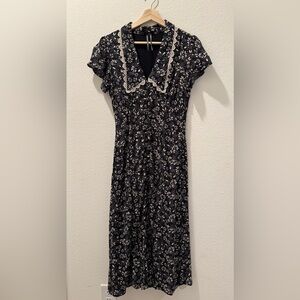 Anthropologie Floral Midi Dress